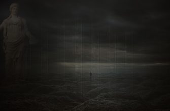 Слева статуя "Геры" по центру то ли мужик то ли Геркулес идёт толи по волнам то ли по холмистой пустыне