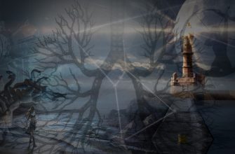 Коллаж из инженера Гарина, лёгких, маяка, Гаргоны, Артемидо-Апалона и луны