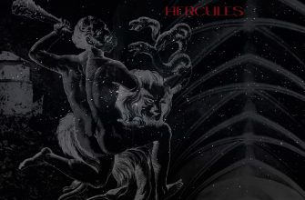 с лева вышка обсерватории в Абас - Туман, с права изображение Геркулеса побеждающего гидру дубинкой автора Яна Гевелия