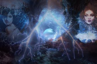 С лева и справа изображение неизвестных цариц, по центру что то напоминающее пронхи